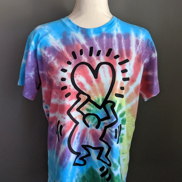 Keith haring tie dye shirt Clearance
